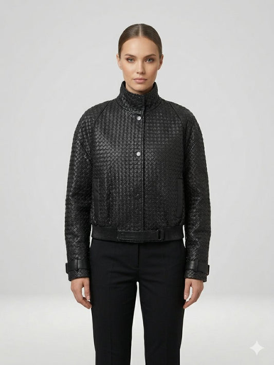 Geaca BT, model impletit, BLACK