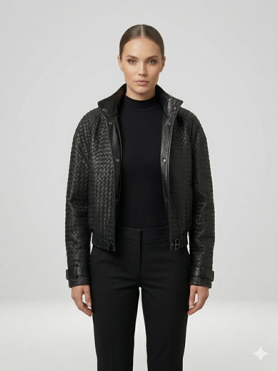 Geaca BT, model impletit, BLACK