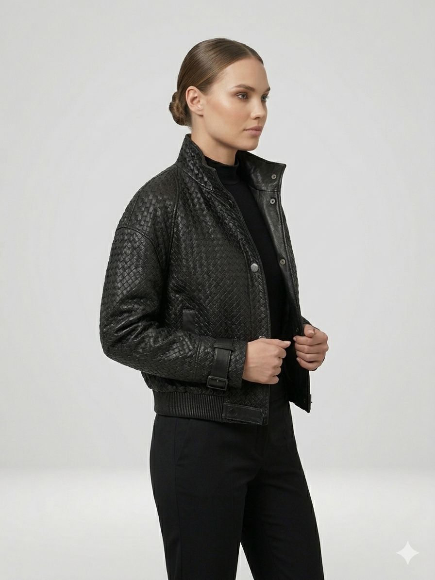 Geaca BT, model impletit, BLACK