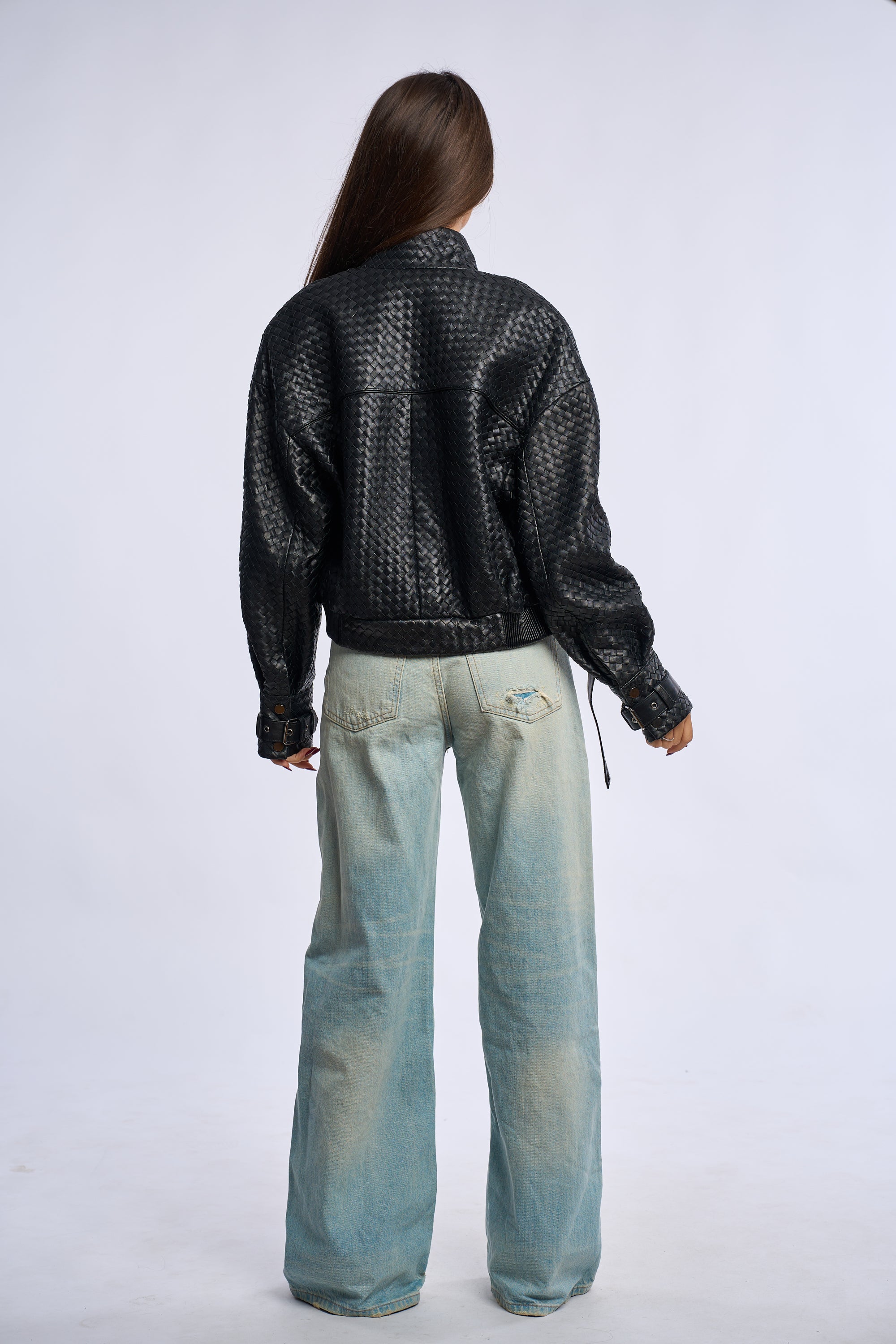 Geaca BT, model impletit, BLACK