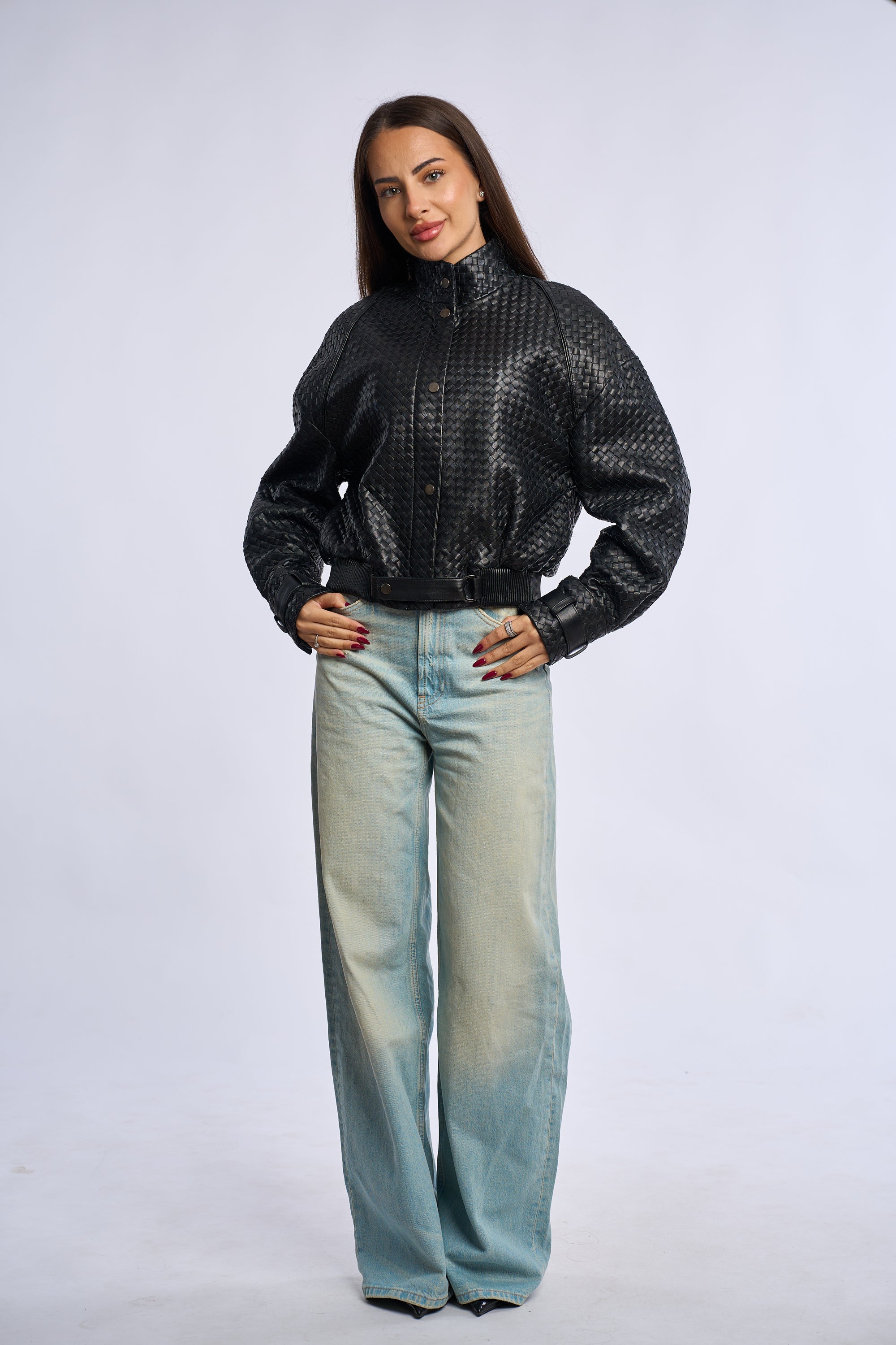 Geaca BT, model impletit, BLACK