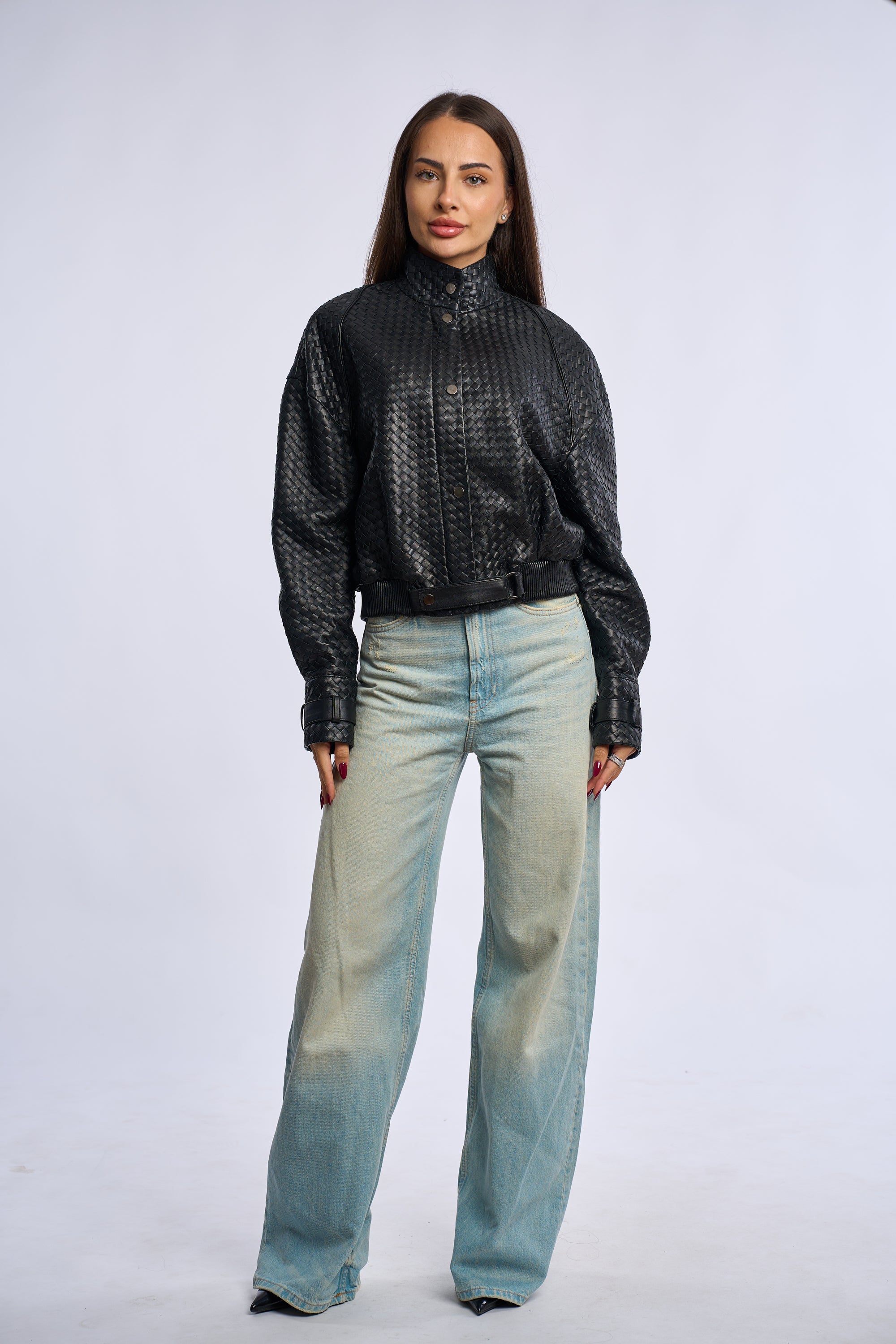 Geaca BT, model impletit, BLACK