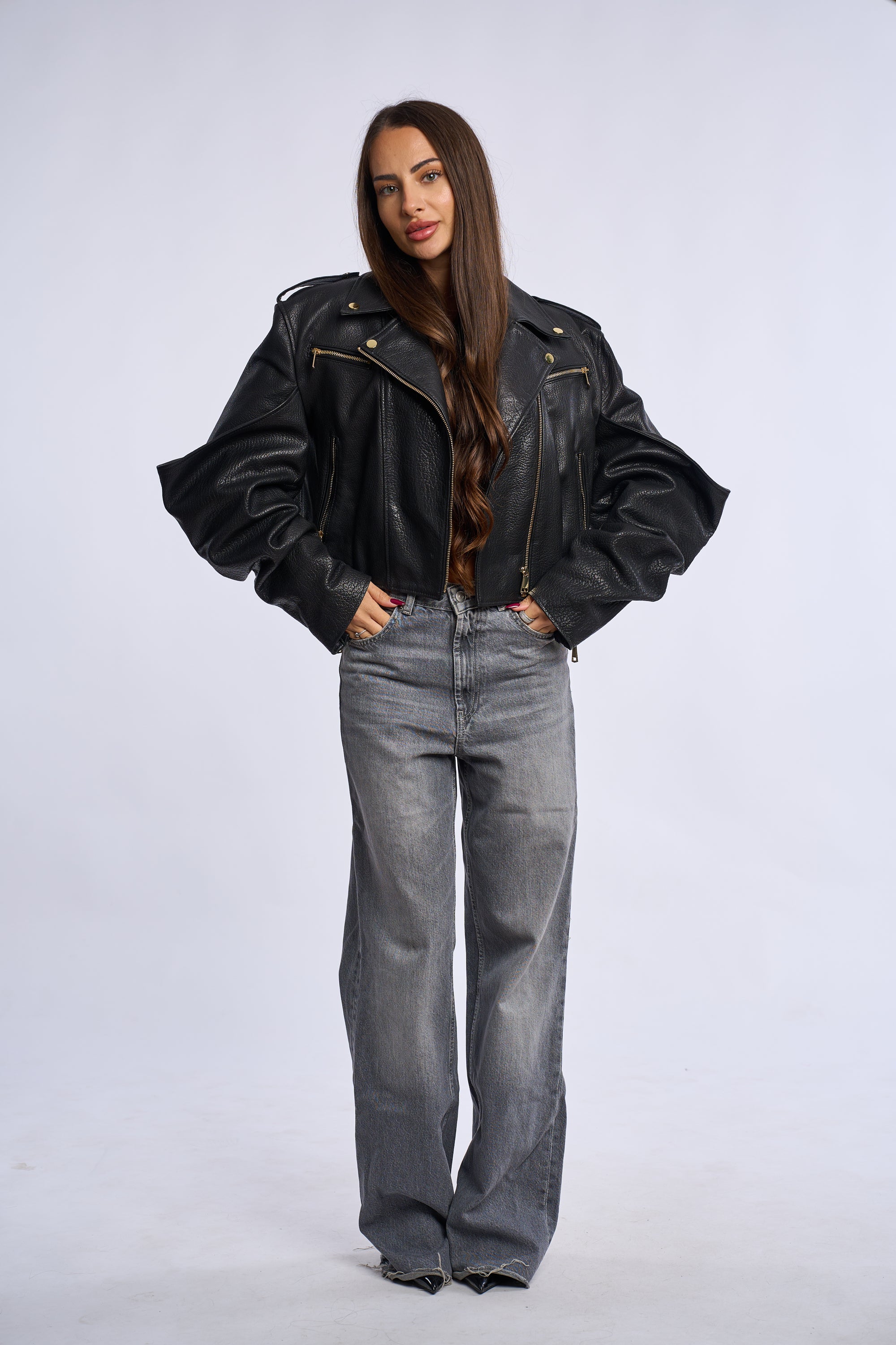 Geaca piele jumbo DEMI
