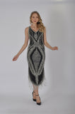 Rochie midi cu margele, MARY