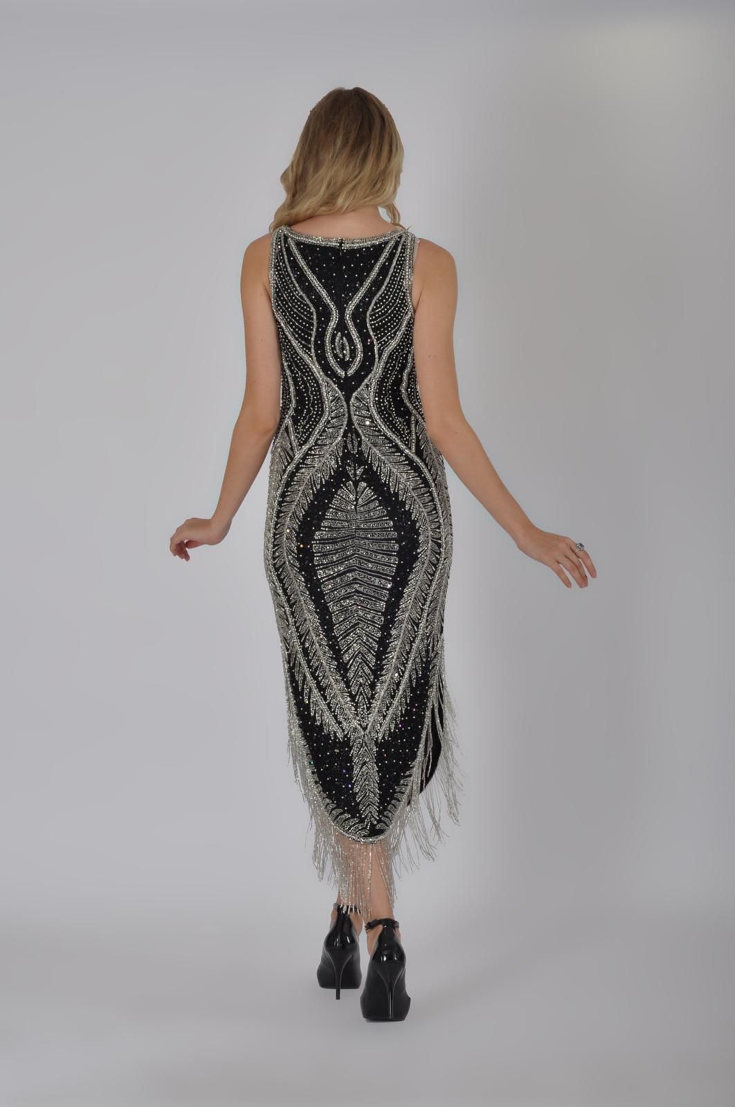 Rochie midi cu margele, MARY
