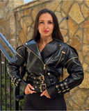 Geaca piele Triple Clap