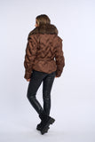 Geaca fas cu blana naturala Adnana, brown