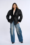 Cojoc din blana de miel, Black