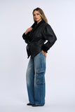 Cojoc din blana de miel, Black