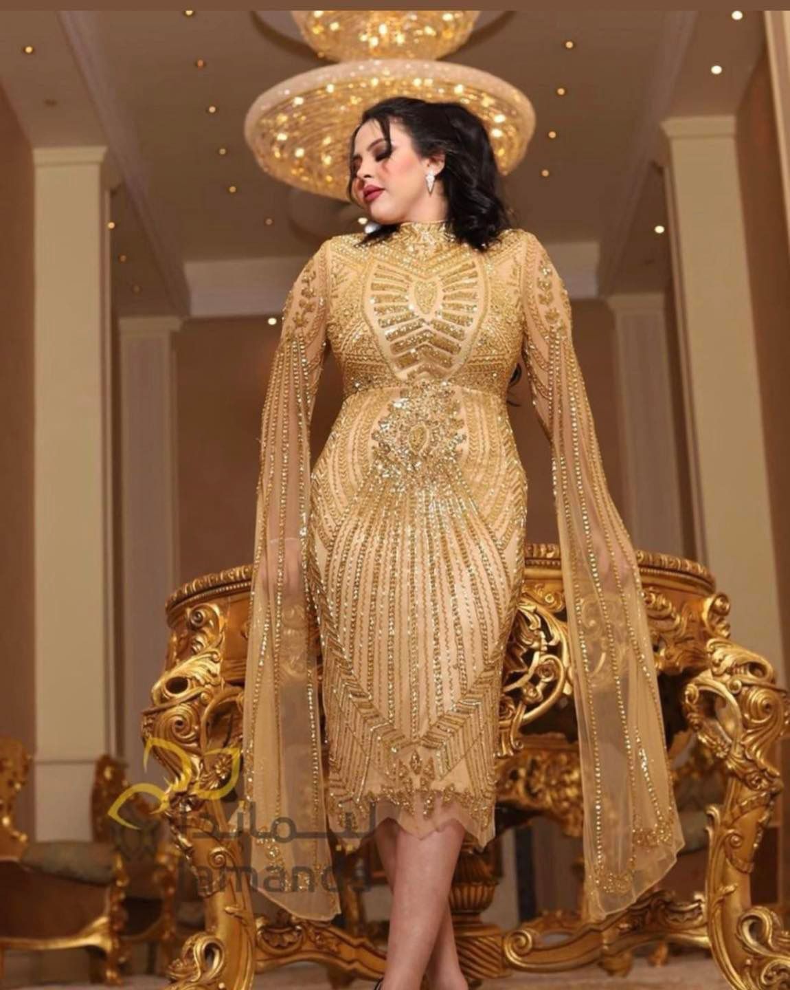 Rochie cu maneci lungi, Dubai